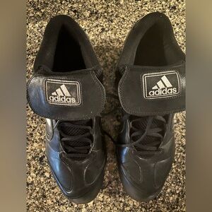 Adidas Men’s Baseball Cleats, Black/White - Size 13